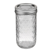 12oz Quilted Crystal Jelly Jars