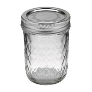 8oz Quilted Crystal Jelly Mason Jars